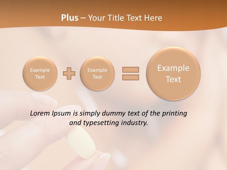 Healthy Pill Disgust PowerPoint Template