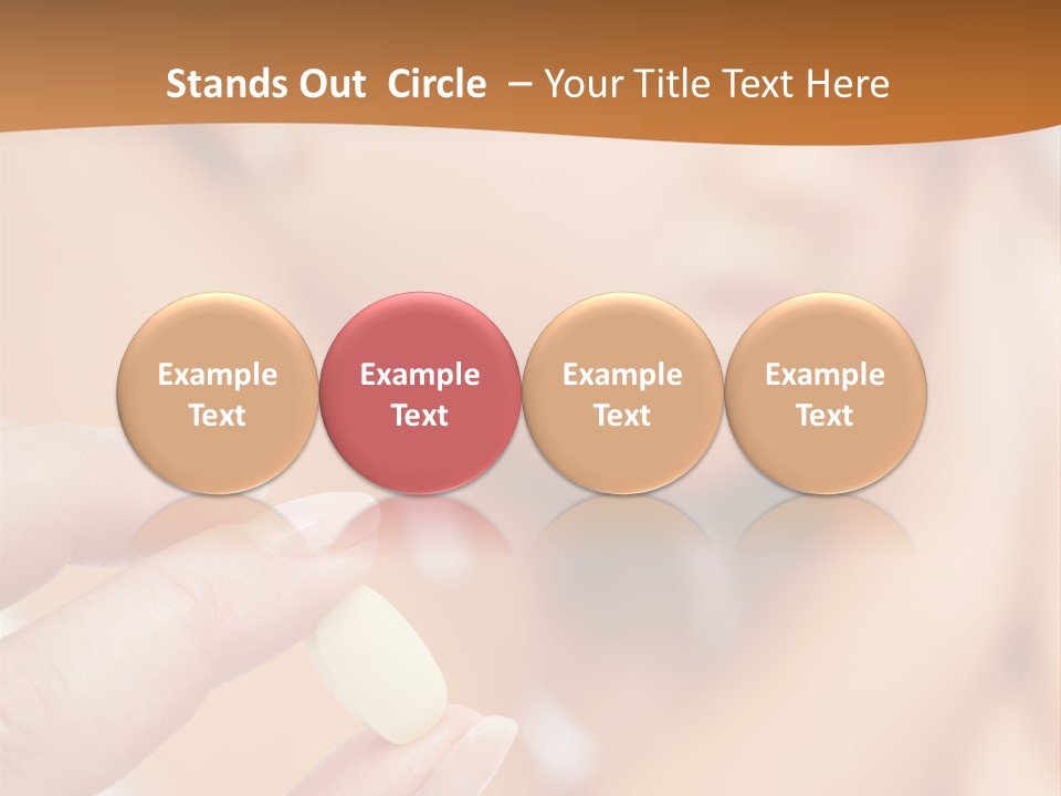 Healthy Pill Disgust PowerPoint Template