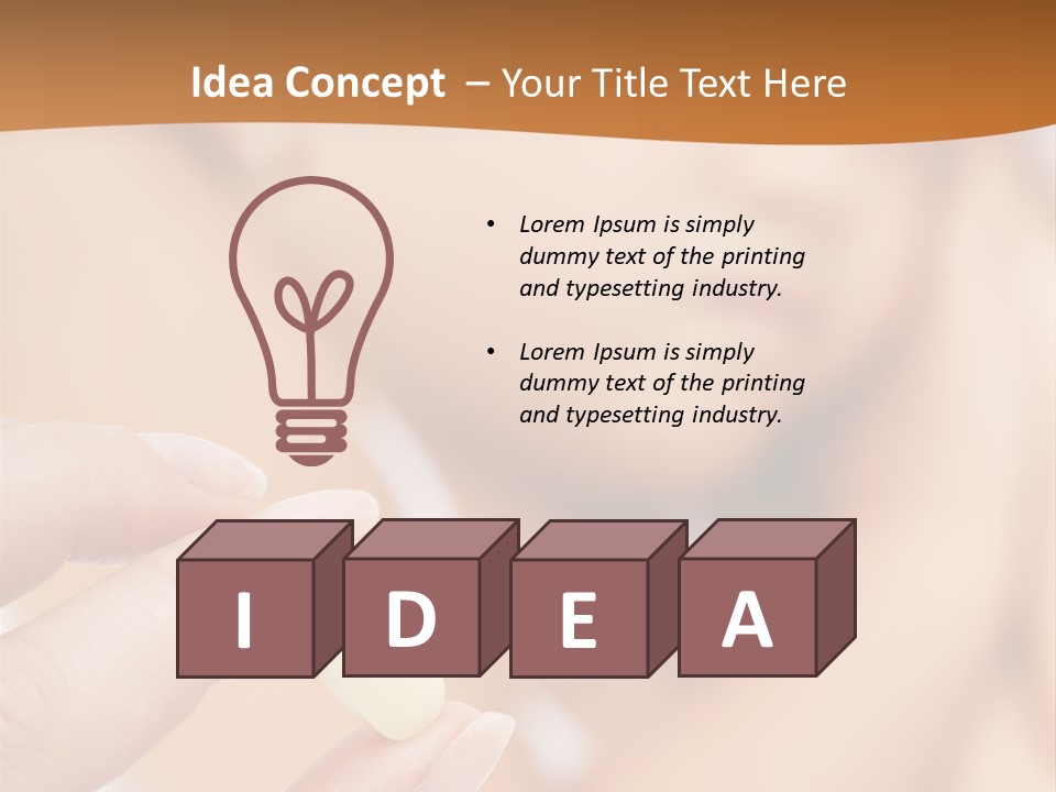 Healthy Pill Disgust PowerPoint Template