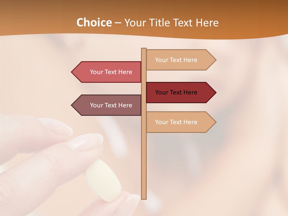 Healthy Pill Disgust PowerPoint Template