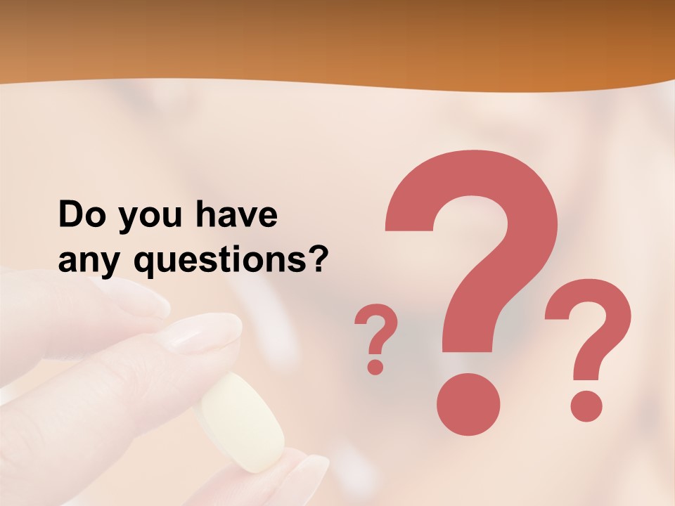 Healthy Pill Disgust PowerPoint Template