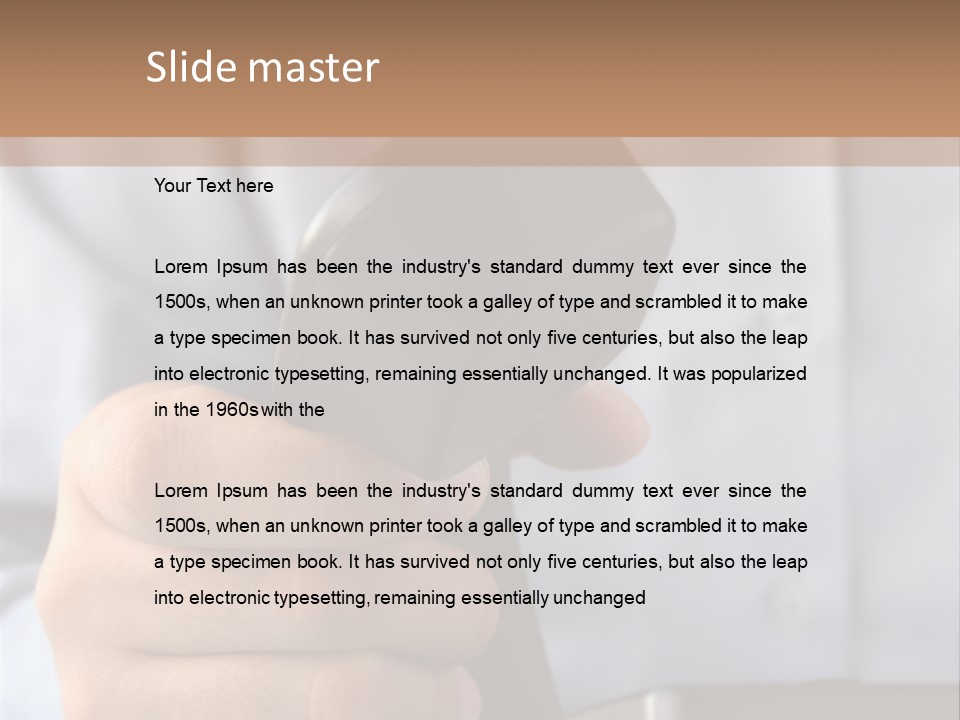 Conversation Secretary Place PowerPoint Template