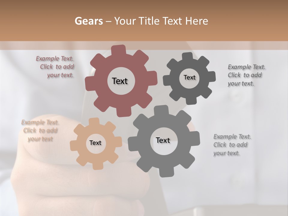 Conversation Secretary Place PowerPoint Template