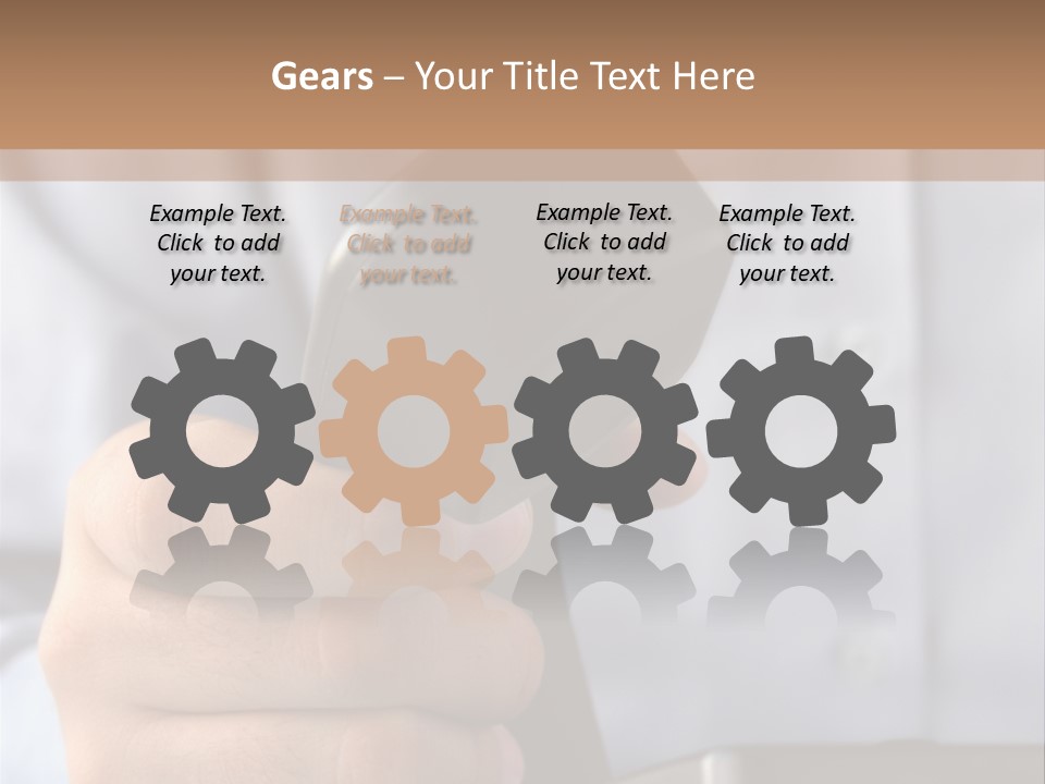 Conversation Secretary Place PowerPoint Template