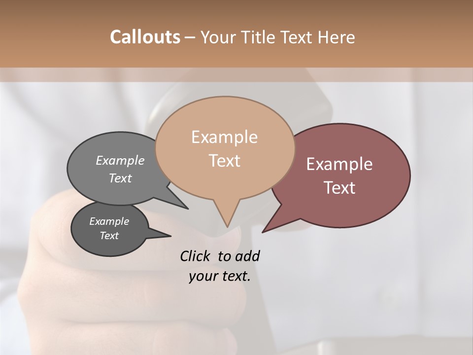 Conversation Secretary Place PowerPoint Template