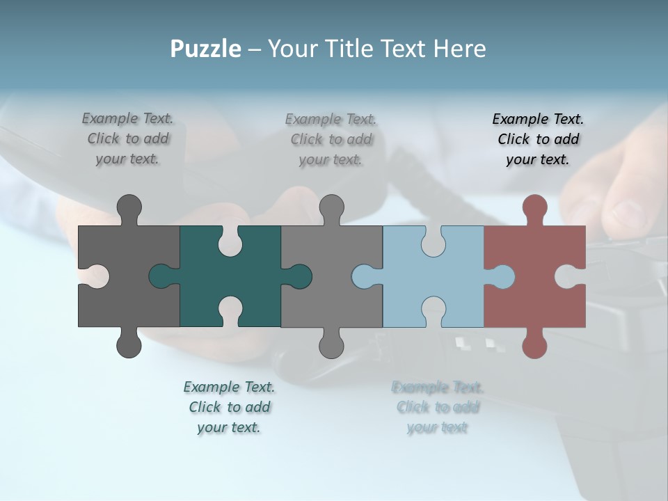 Black Communicate Concept PowerPoint Template