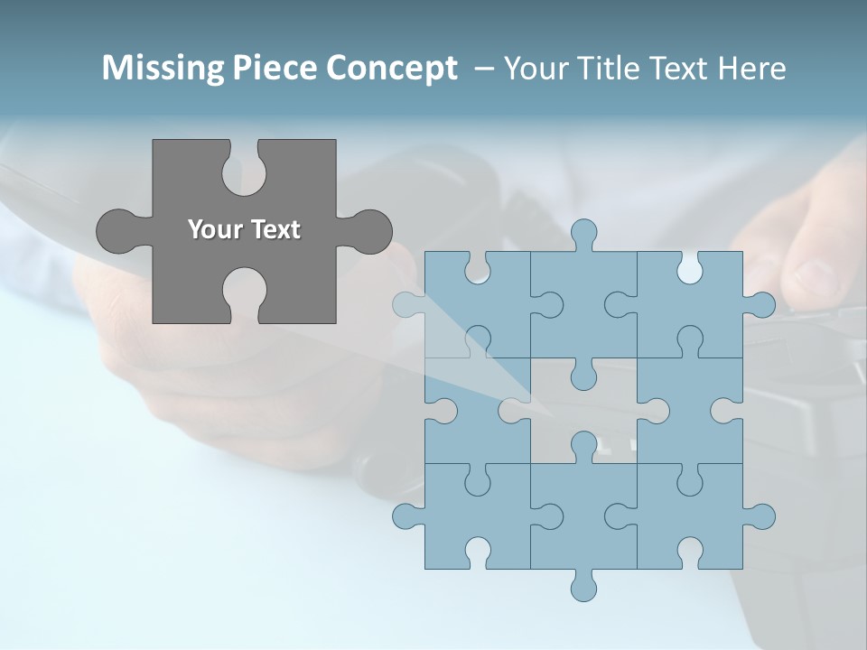 Black Communicate Concept PowerPoint Template