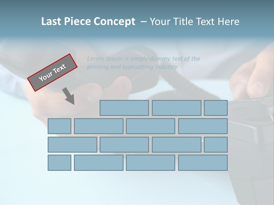 Black Communicate Concept PowerPoint Template