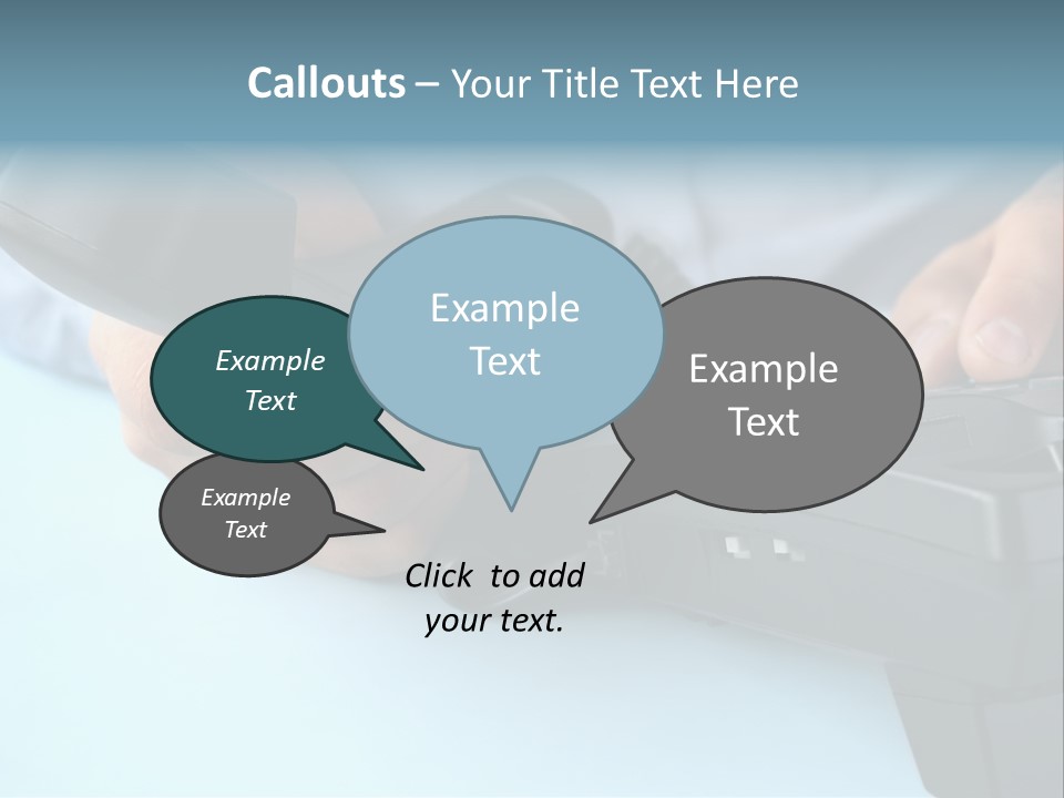 Black Communicate Concept PowerPoint Template