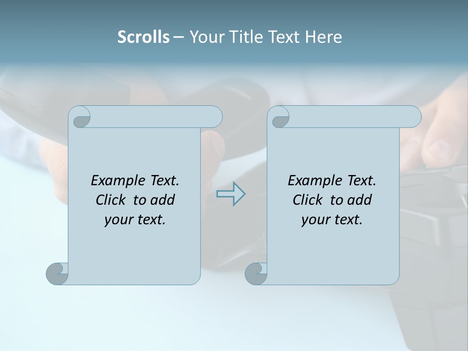 Black Communicate Concept PowerPoint Template