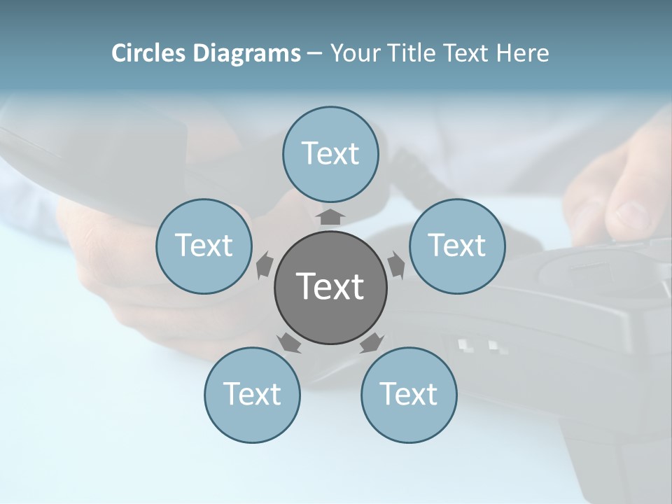 Black Communicate Concept PowerPoint Template
