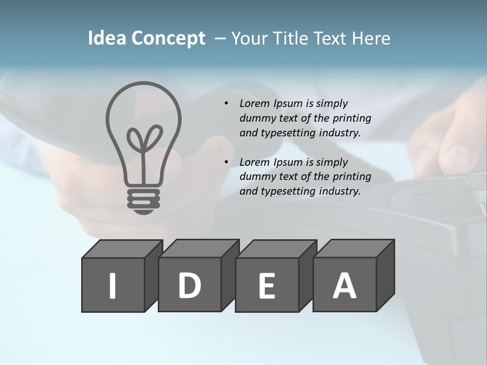 Black Communicate Concept PowerPoint Template