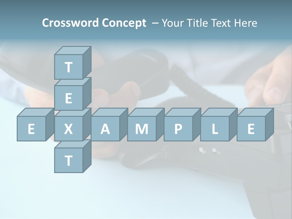 Black Communicate Concept PowerPoint Template