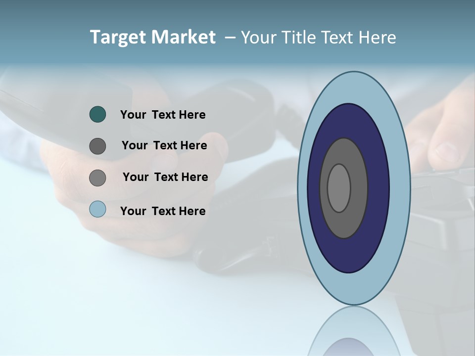 Black Communicate Concept PowerPoint Template