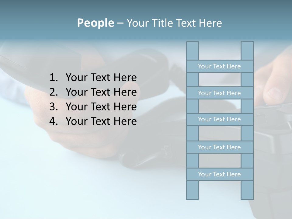 Black Communicate Concept PowerPoint Template