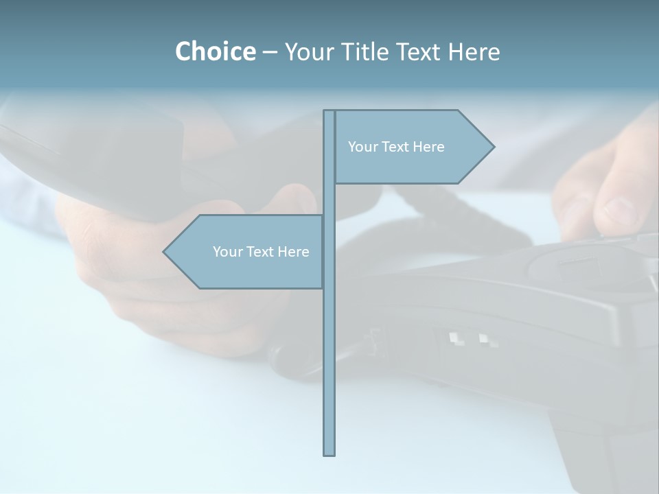 Black Communicate Concept PowerPoint Template