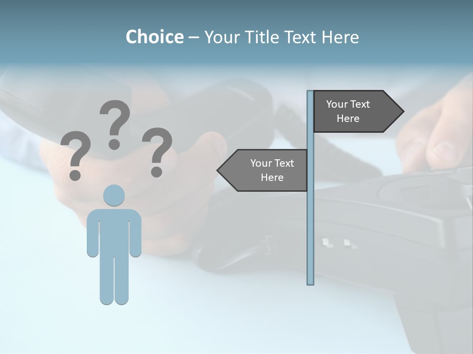 Black Communicate Concept PowerPoint Template