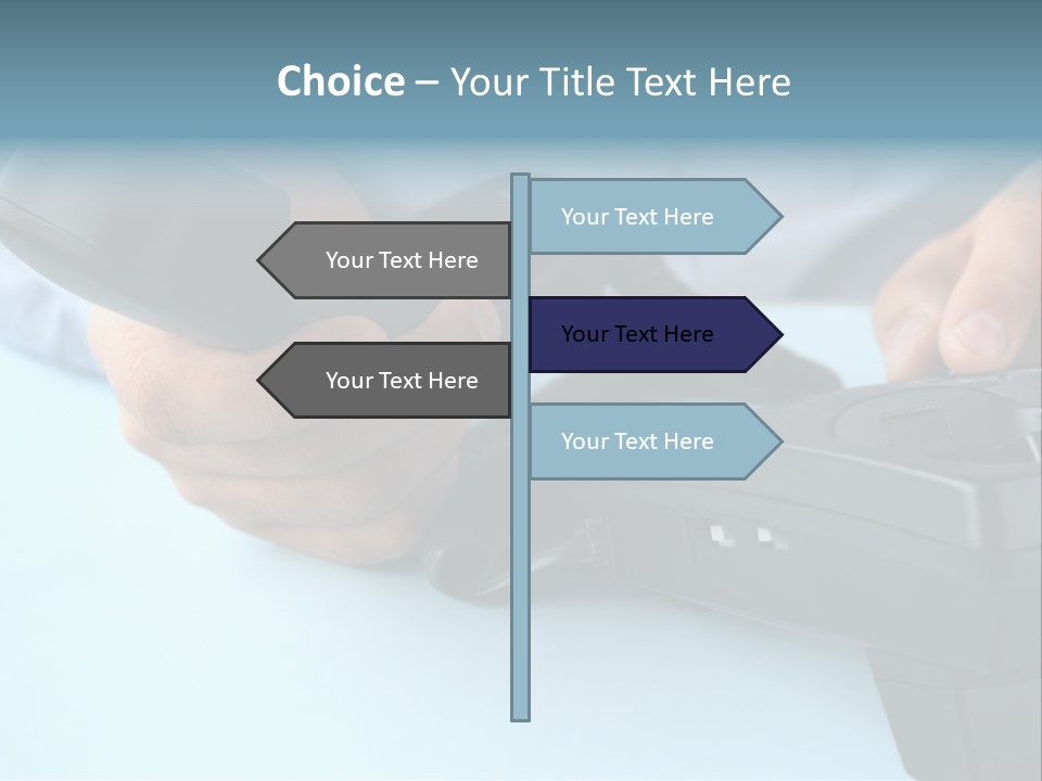 Black Communicate Concept PowerPoint Template