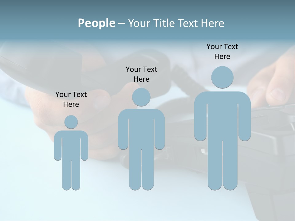 Black Communicate Concept PowerPoint Template