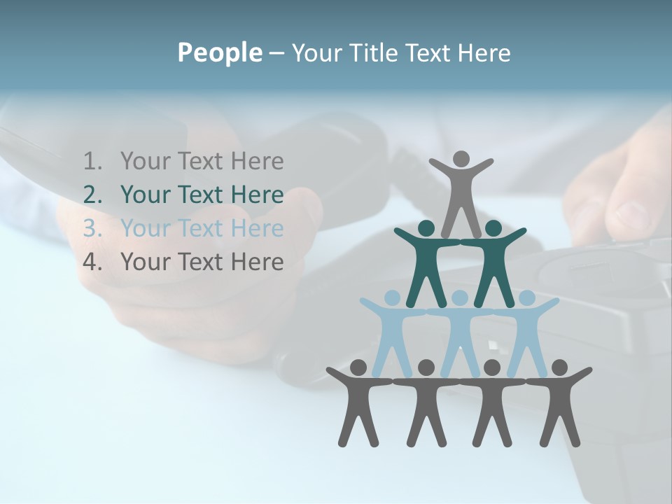 Black Communicate Concept PowerPoint Template