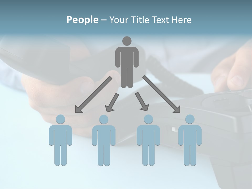 Black Communicate Concept PowerPoint Template