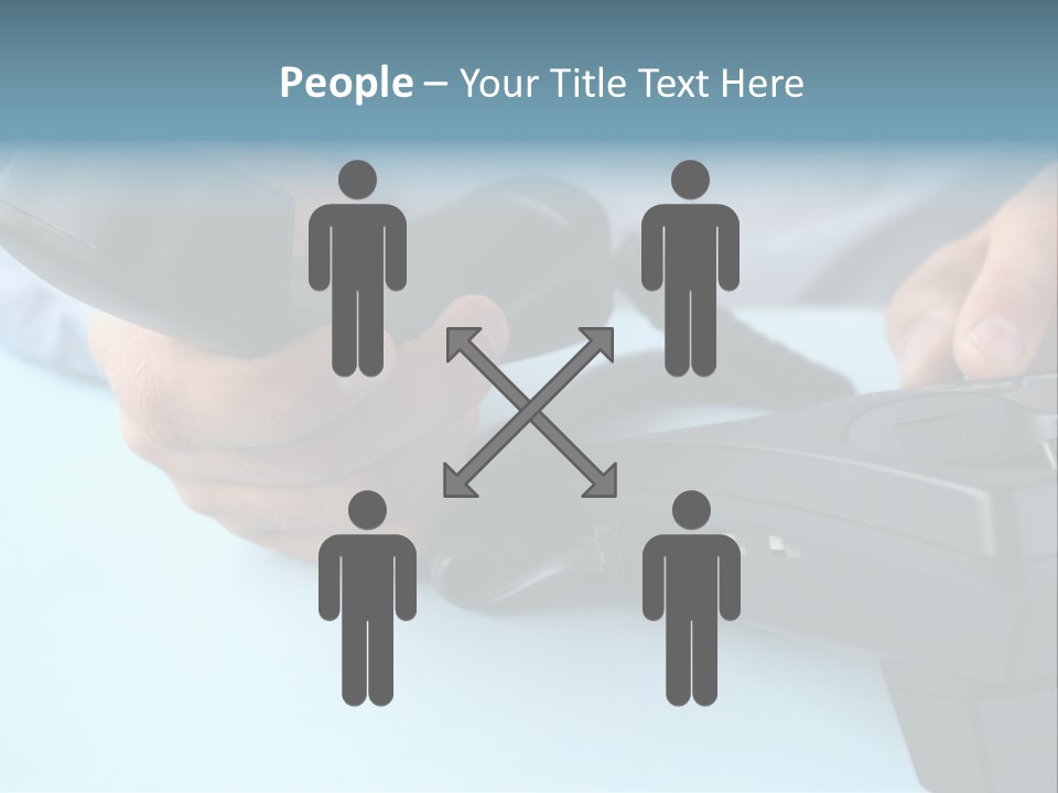 Black Communicate Concept PowerPoint Template