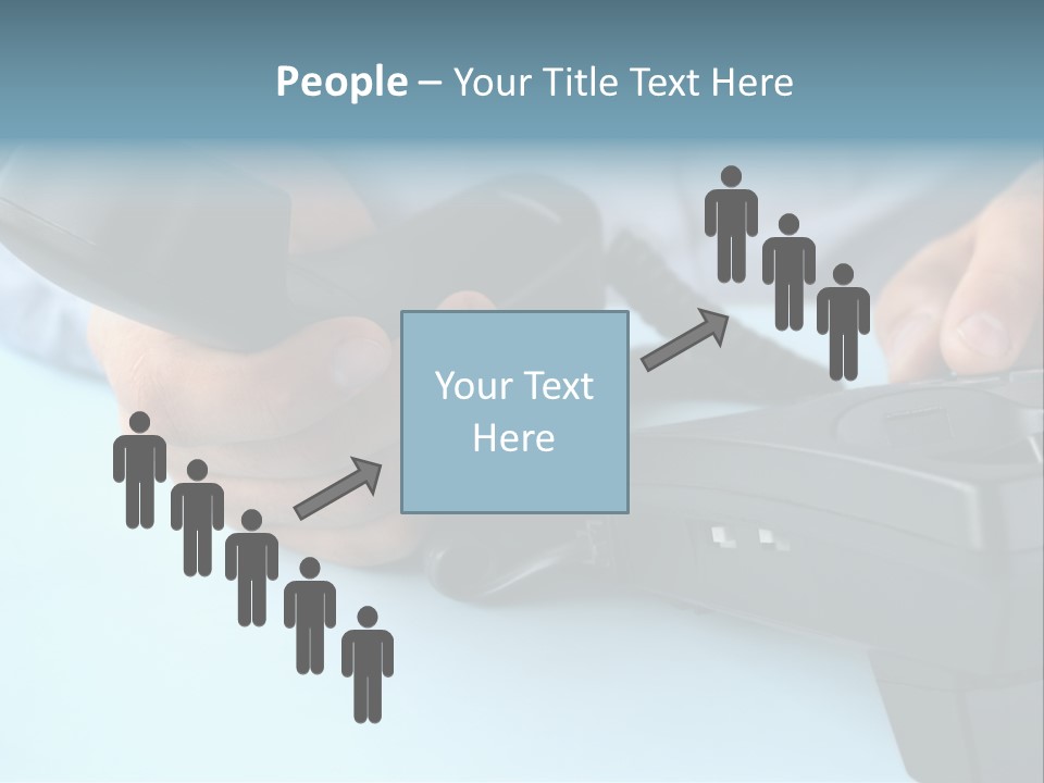 Black Communicate Concept PowerPoint Template