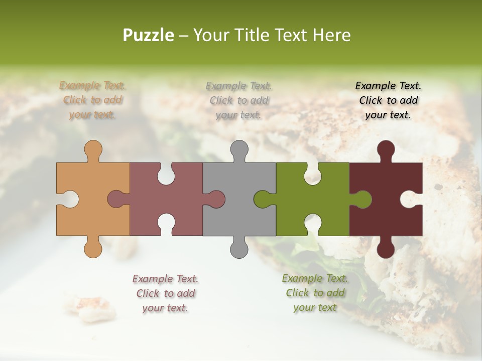 Mixed Chicken Foodstuff PowerPoint Template