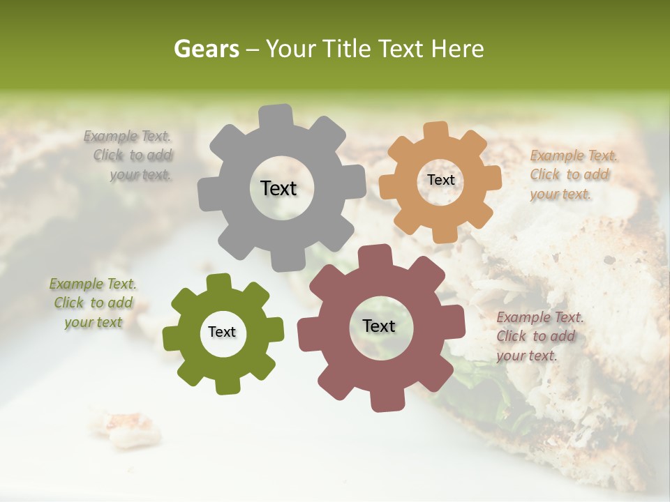 Mixed Chicken Foodstuff PowerPoint Template