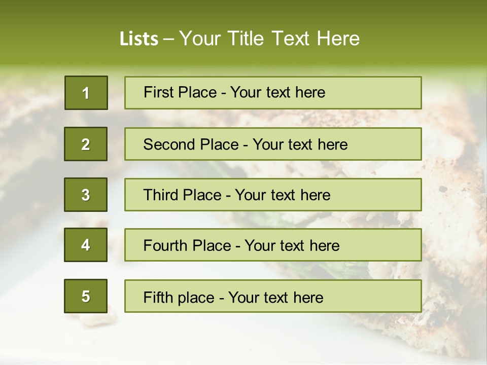 Mixed Chicken Foodstuff PowerPoint Template