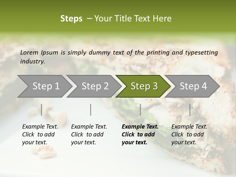 Mixed Chicken Foodstuff PowerPoint Template