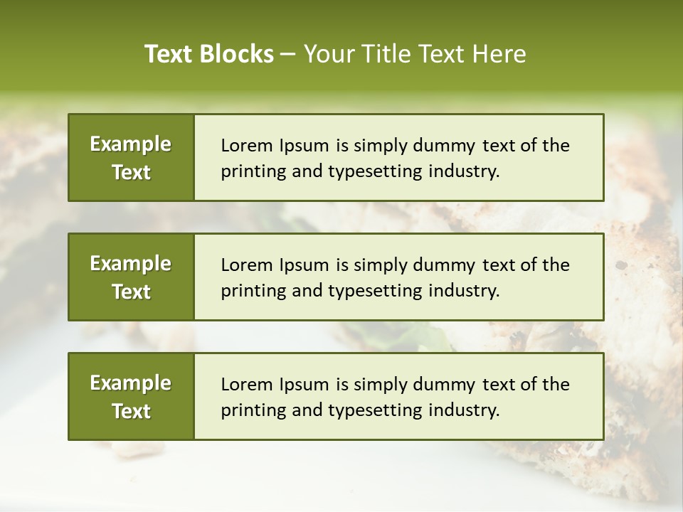 Mixed Chicken Foodstuff PowerPoint Template