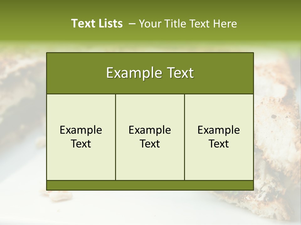 Mixed Chicken Foodstuff PowerPoint Template