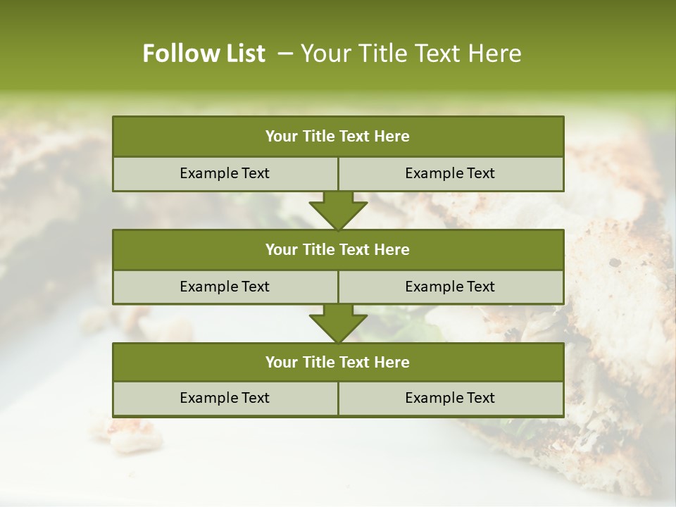Mixed Chicken Foodstuff PowerPoint Template