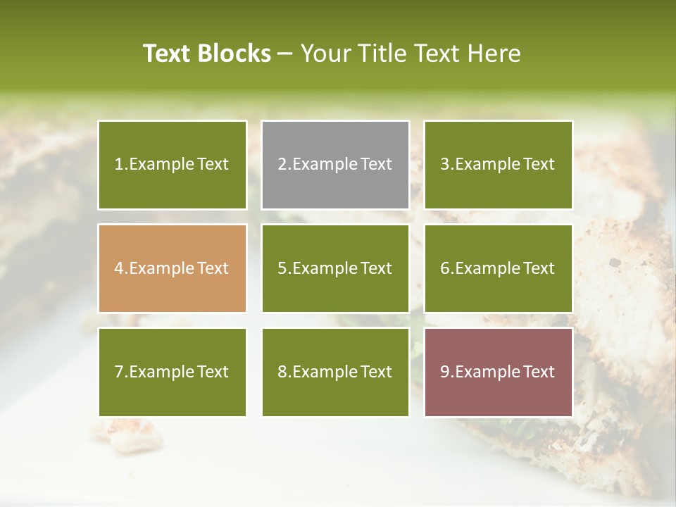 Mixed Chicken Foodstuff PowerPoint Template