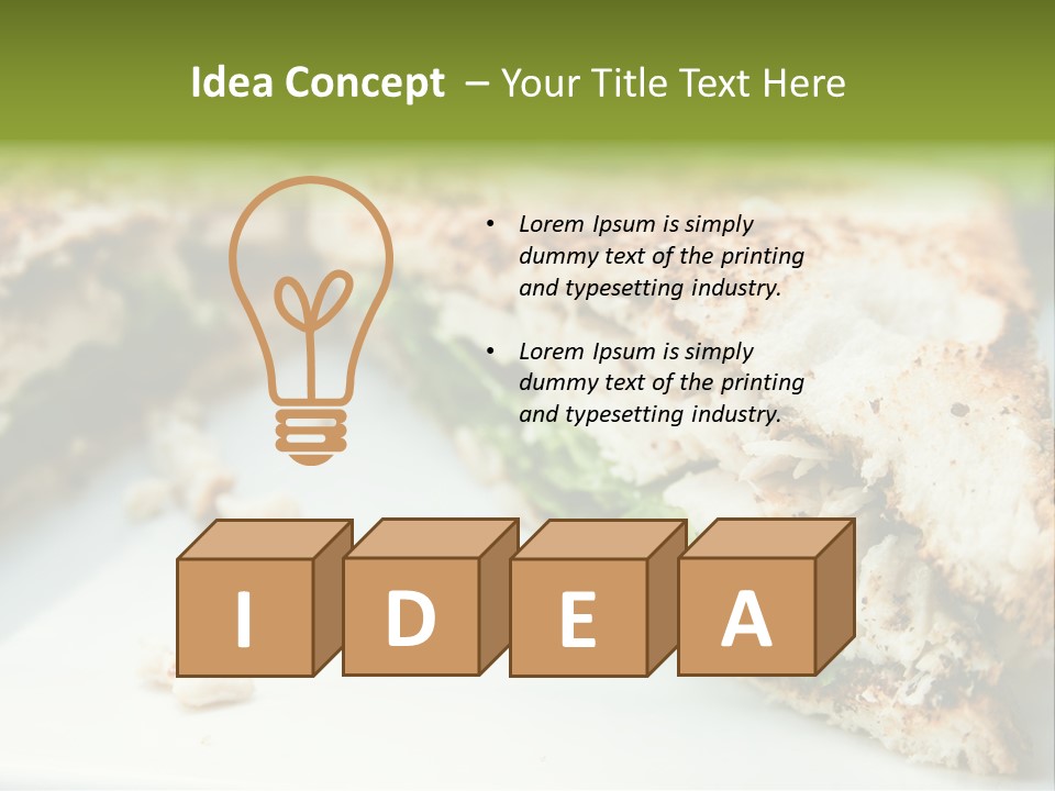 Mixed Chicken Foodstuff PowerPoint Template