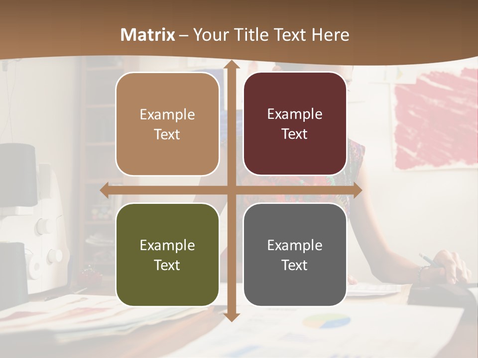Planning Woman Tax Return PowerPoint Template