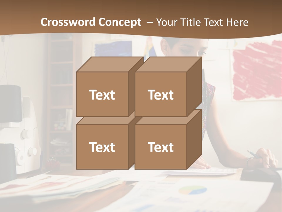 Planning Woman Tax Return PowerPoint Template