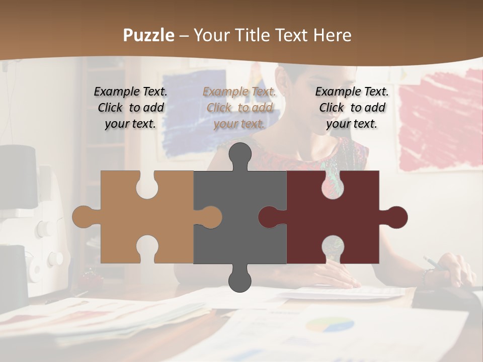 Planning Woman Tax Return PowerPoint Template