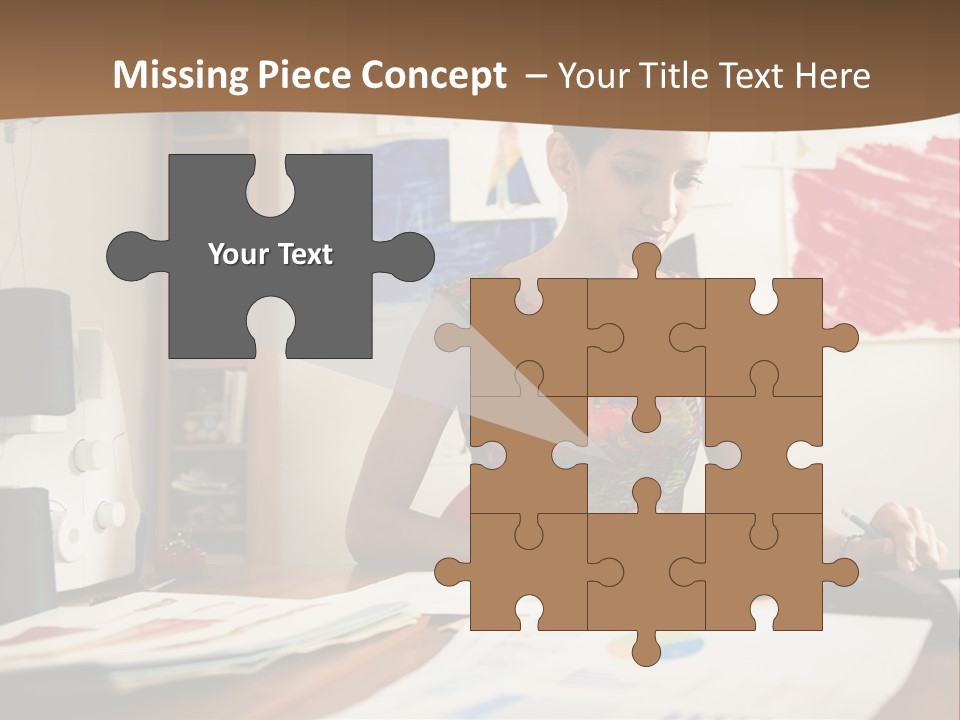 Planning Woman Tax Return PowerPoint Template