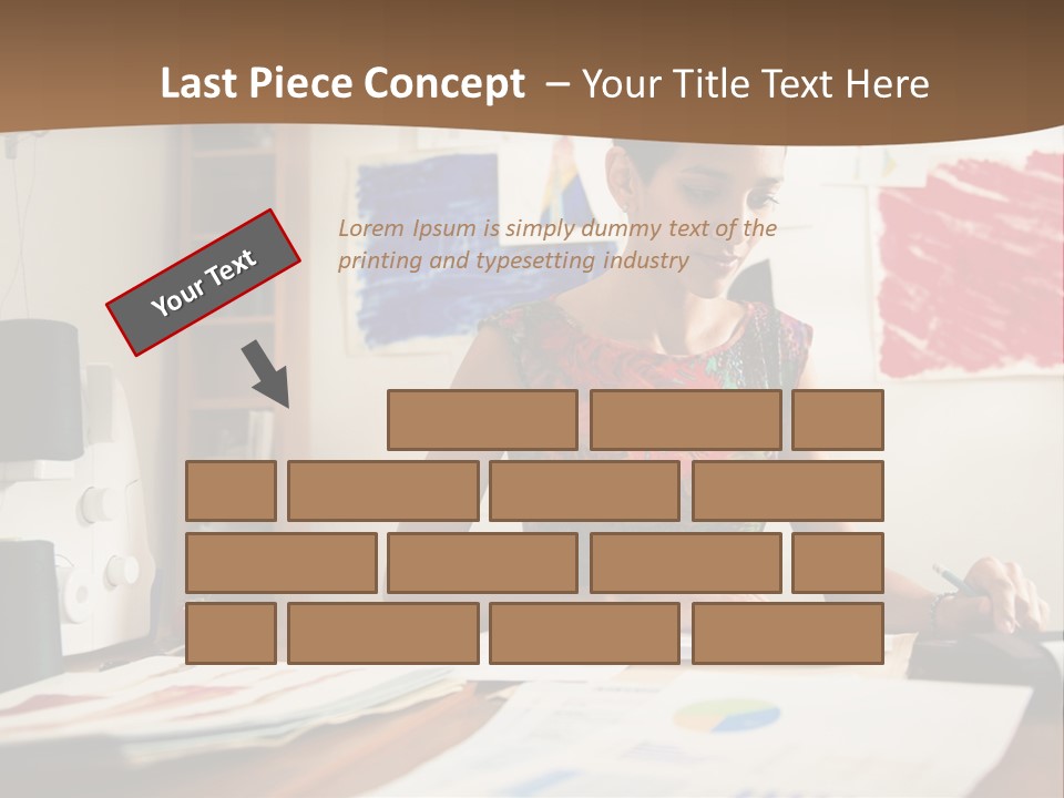 Planning Woman Tax Return PowerPoint Template