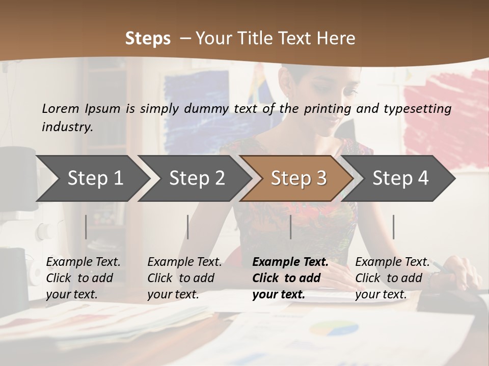 Planning Woman Tax Return PowerPoint Template