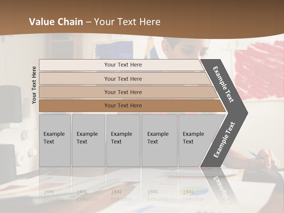 Planning Woman Tax Return PowerPoint Template