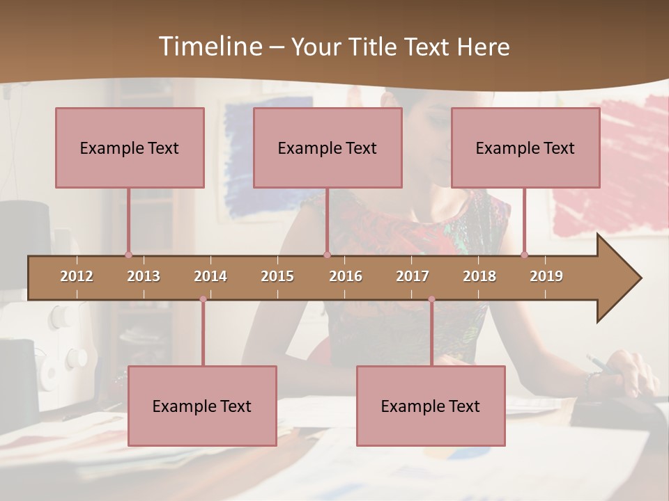 Planning Woman Tax Return PowerPoint Template
