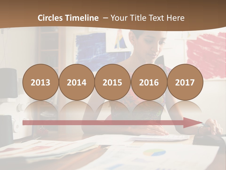 Planning Woman Tax Return PowerPoint Template