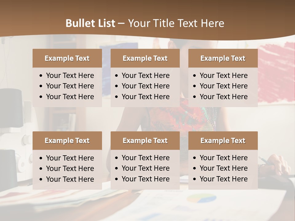 Planning Woman Tax Return PowerPoint Template