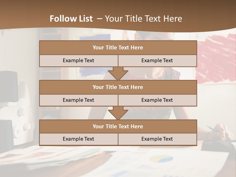 Planning Woman Tax Return PowerPoint Template
