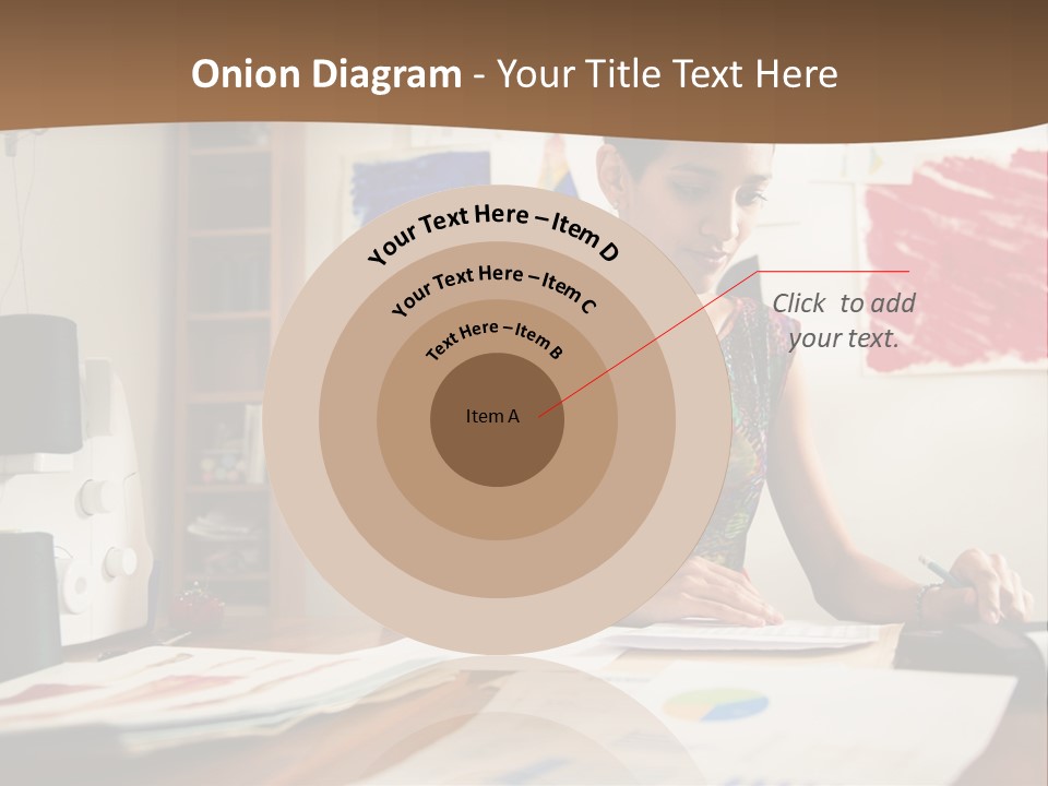 Planning Woman Tax Return PowerPoint Template