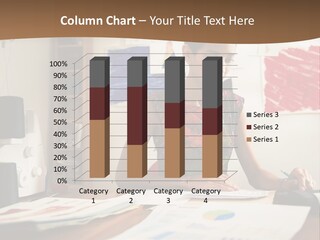 Planning Woman Tax Return PowerPoint Template