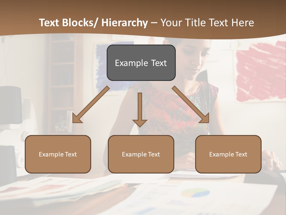 Planning Woman Tax Return PowerPoint Template